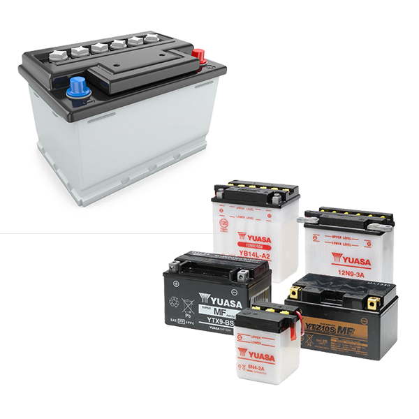 Car and motorcycle batteries